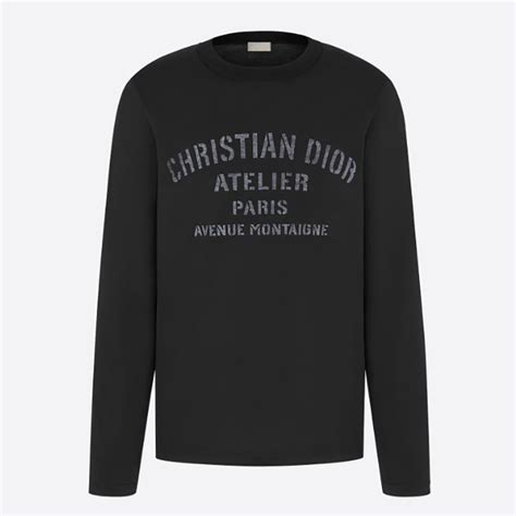 dior black shirt women|christian dior long sleeve shirts.